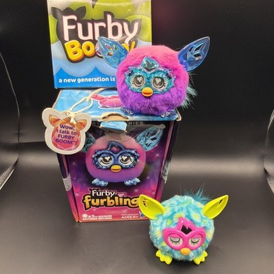 Furby Furblings Crystal Series Pink To Purple 2013 W/Box RARE.  Bonus Furbling