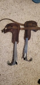 lineman climbing spikes Barley Used Titanum Buckingham Spurs Pole Gaffs Hooks