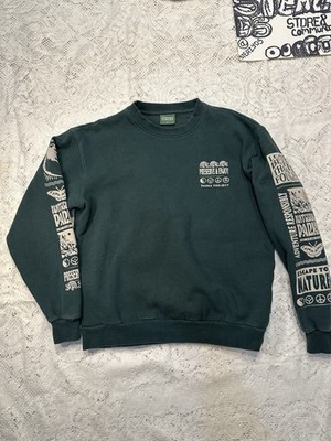 Parks Project Sweater Small Preserve & Enjoy Crewneck Sweatshirt Green