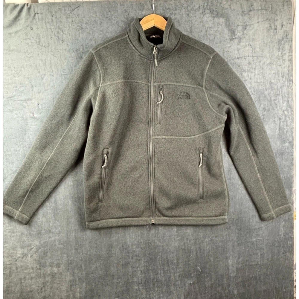 The North Face Men’s Fleece Gray Utility Jacket Sz Large