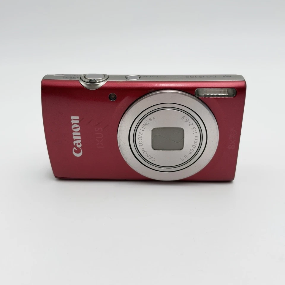 Canon IXUS 185 Rot - Kompakte Digitalkamera Reisekamera - 20 MP - Getestet LESEN - Imagen 3 de 4
