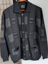 Baffo Strickjacke Herren Gr. 50 L Cardigan Ta...