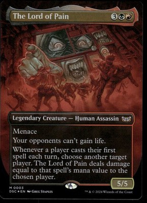 1x Foil The Lord of Pain (Borderless) - Commander: Duskmourn - NM - MTG
