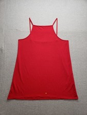 Boohoo Women Tank Dress 20 Red Sleeveless Spaghetti Straps Stretch Comfort City