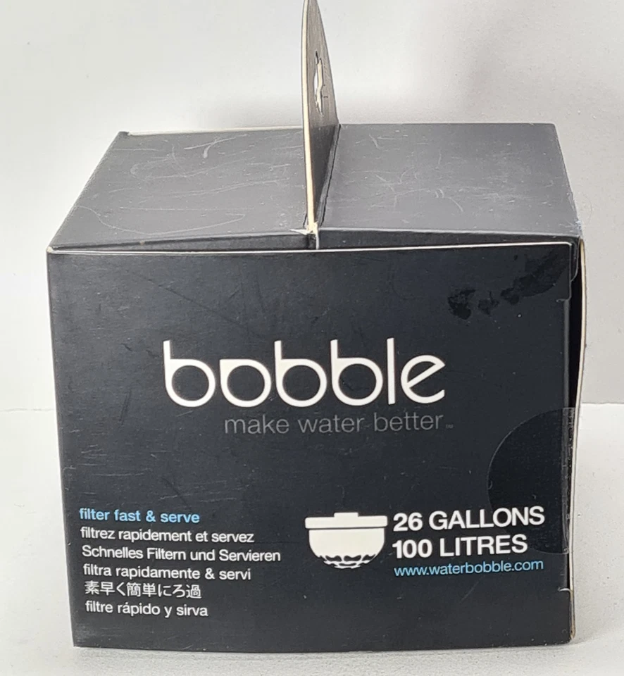 Сменный фильтр для кувшина Bobble 100 литров новый в заводской упаковке костюм кувшин для воды с качелями - Изображение 4 из 4