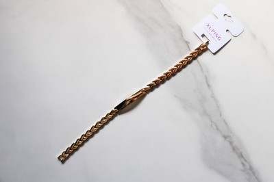 Xuping Jewelry Gold Plated Bracelet Chain Hypoallergenic Length 20cm
