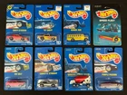 (8) Vintage 1990s Hot Wheels Blue Card Lot Corvette VW Chevy Purple Passion+