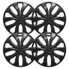 Set Of 4 Hubcaps 16 Inch Gloss Black Abs Wheel Covers For Standard Steel Wheels Set Of 4 Hubcaps 16 Inch Gloss Black Abs Wheel Covers For Standard Steel Wheels