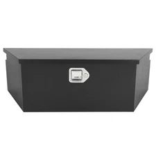  39"X12"X16.5" Tongue Truck Box Black Heavy Duty Steel Trailer Tongue Box Pick 