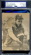 Hank Greenberg Cards, Rookie Cards and Autographed Memorabilia Guide 7