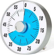 7.5-Inch Oversize Visual Countdown Timer, 60-Minute Kitchen Timer | Time Managem