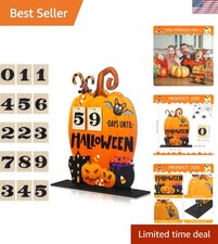 Handmade Halloween Advent Calendar: Wooden Countdown with Pumpkin Design
