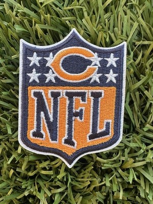 Chicago Bears NFL Logo Patch 2  X  3  Iron On Embroidered