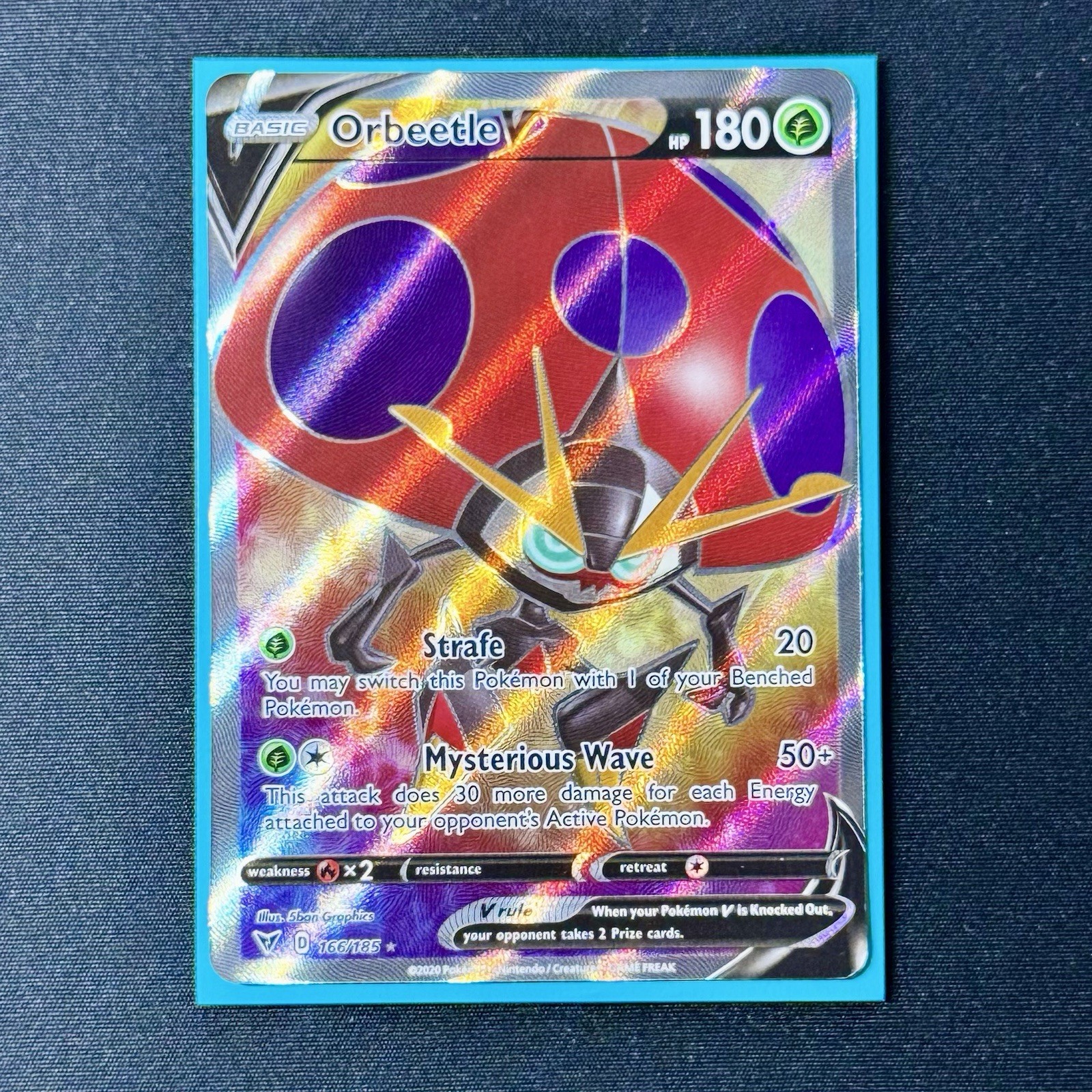 Orbeetle V 166/185 Vivid Voltage Sword & Shield FULL ART Pokemon