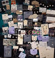 Lot Of NWT & Preowned Earrings CLAIRE'S Guess SAILOR MOON Posts Statement Studs