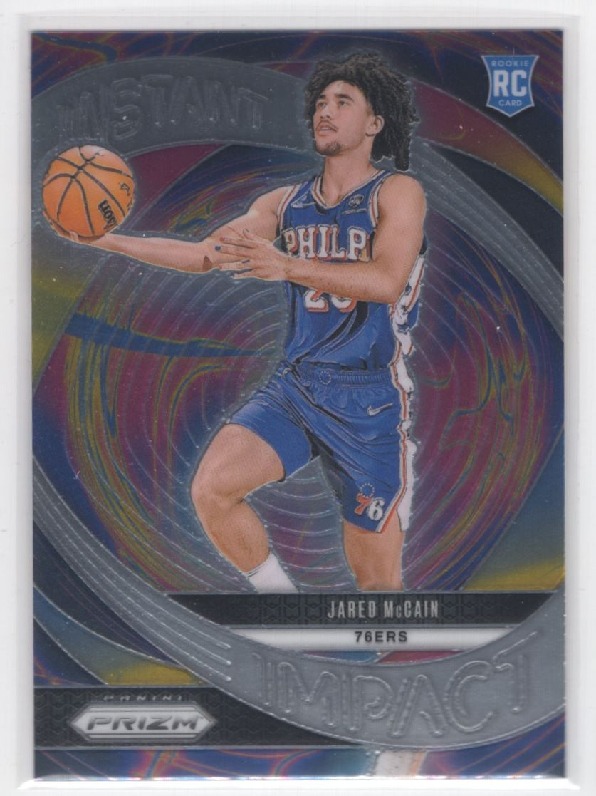 #10 2024-25 Panini Prizm Instant Impact Base Jared McCain Philadelphia 76ers