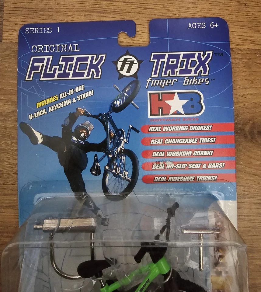 NUEVA Bicicleta Serie 1 Original Flick Trix HB Dirty 130 Dedos Verde Neón 1999 #12222 Foto 2 de 4