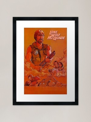 Lone Wolf McQuade HD 2 gerahmtes Kunstwerk P gerahmt Wandbild Poster Leinwanddruck Bild