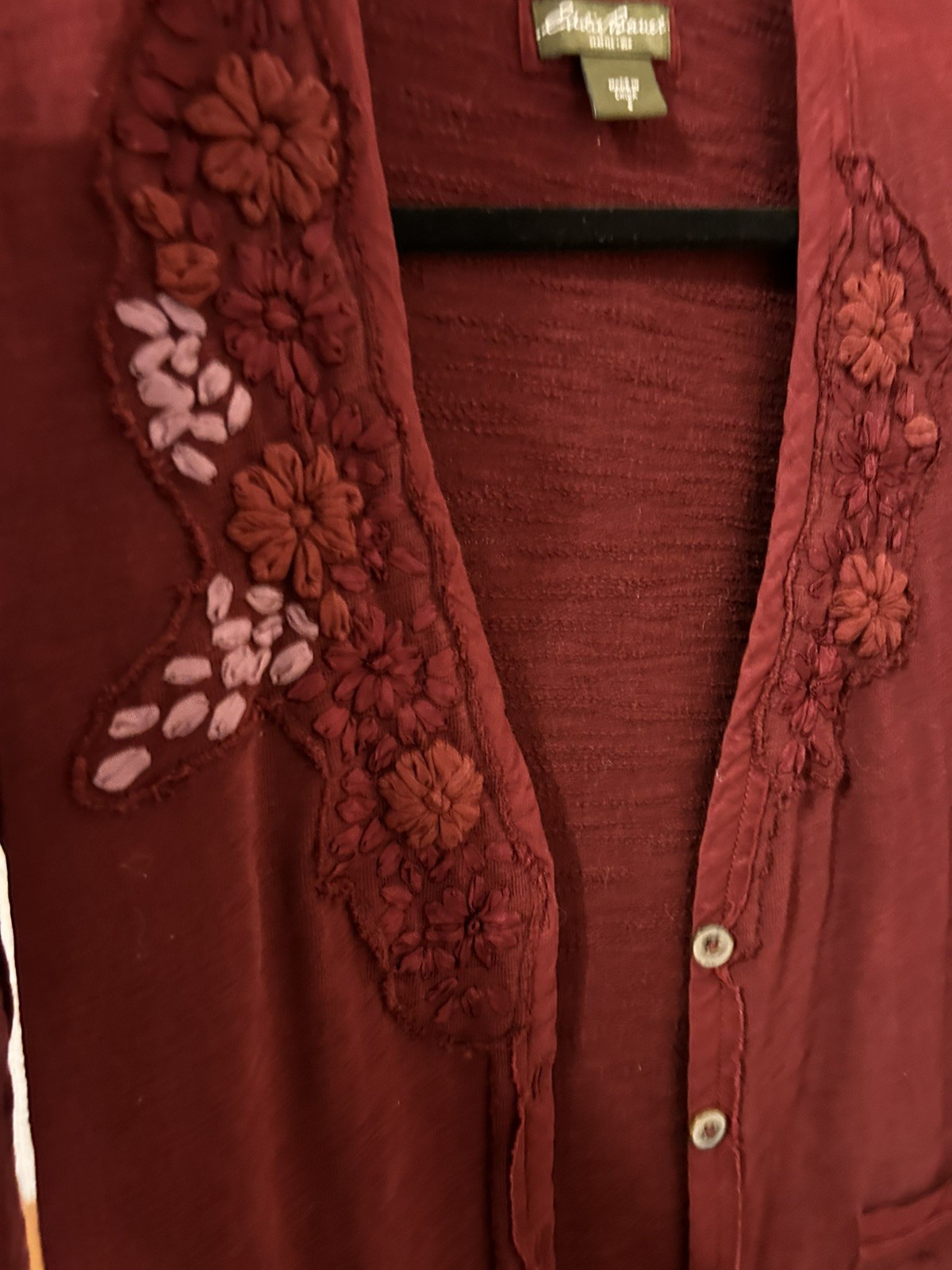Cardigan Sweater By Eddie Bauer Embellished Size Small Women