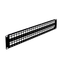 Wavenet WAVBPPWM48 48-Port 2U Blank Patch Panel Black