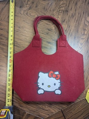 Hello Kitty Felt Tote Bag, Portable Shopping Bag