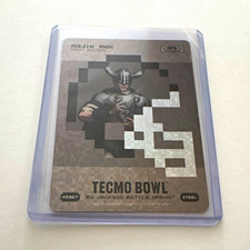 Bo Jackson Tecmo Bowl Battle Arena Majik Man Steel HI327 Steel Foil