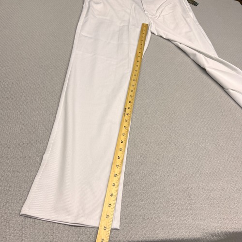 Travis Mathew Pants Mens 36x33 White Pinstripe Chino Golf Stretch New - Picture 8 of 10