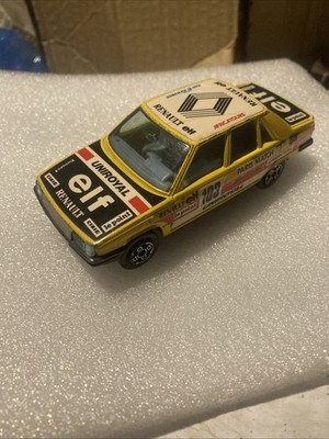 1980er Oldtimer Burago Renault 9 Rallye Elf Uniroyal Rallye Auto Nr 4112