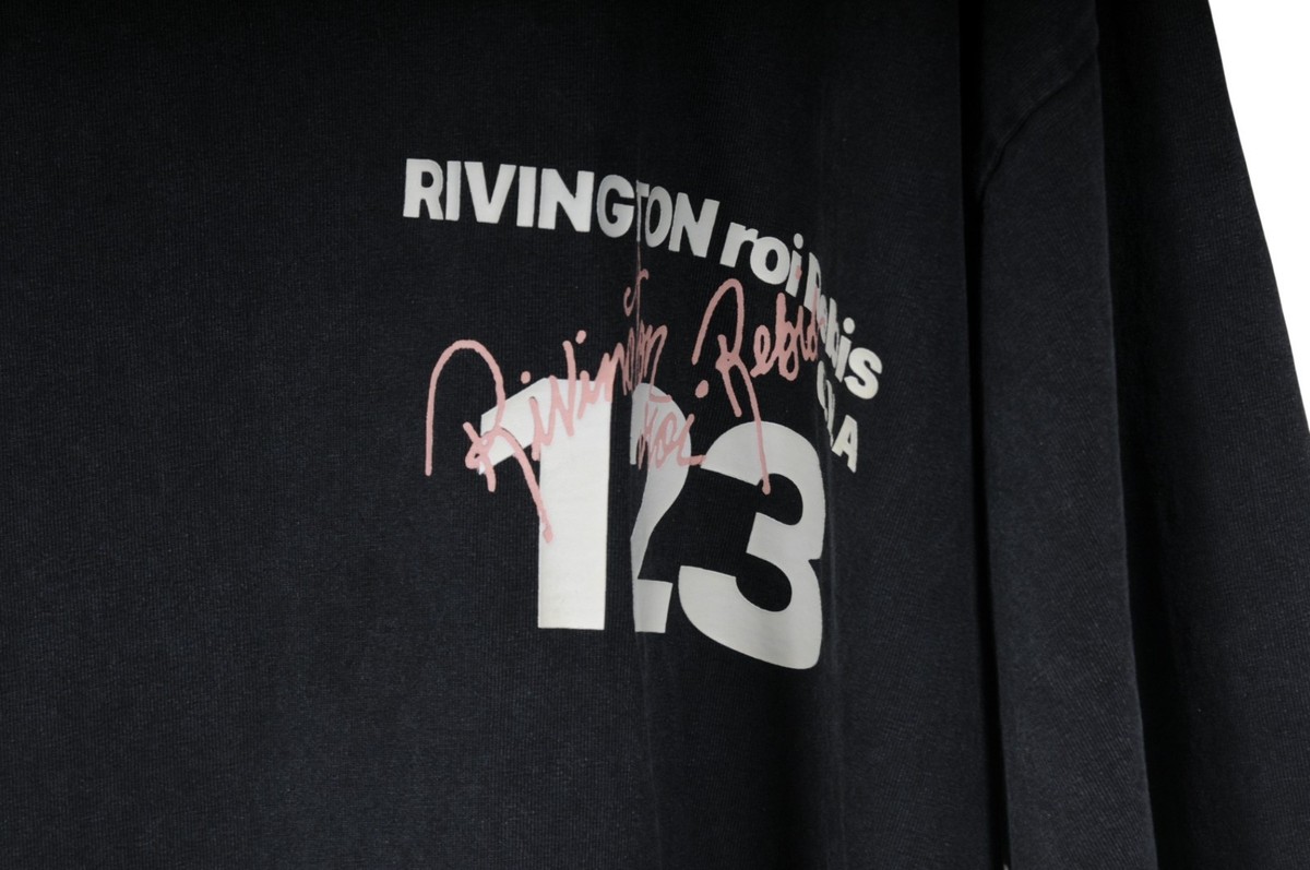 Rivington roi Rebis RRR 123 Men CVA Logo T Shirt Size Large Black