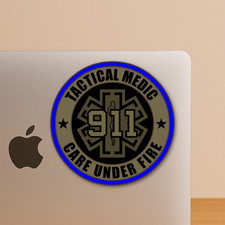 Tactical Medic Sticker - EMS/EMT Subdued Decal for Laptops Tumblers