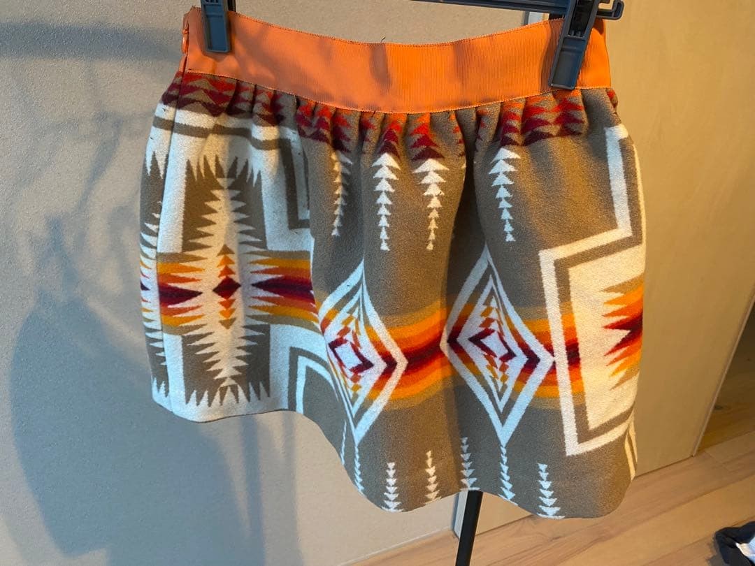 Pendleton Native Pattern Wool Skirt S Size - image 2