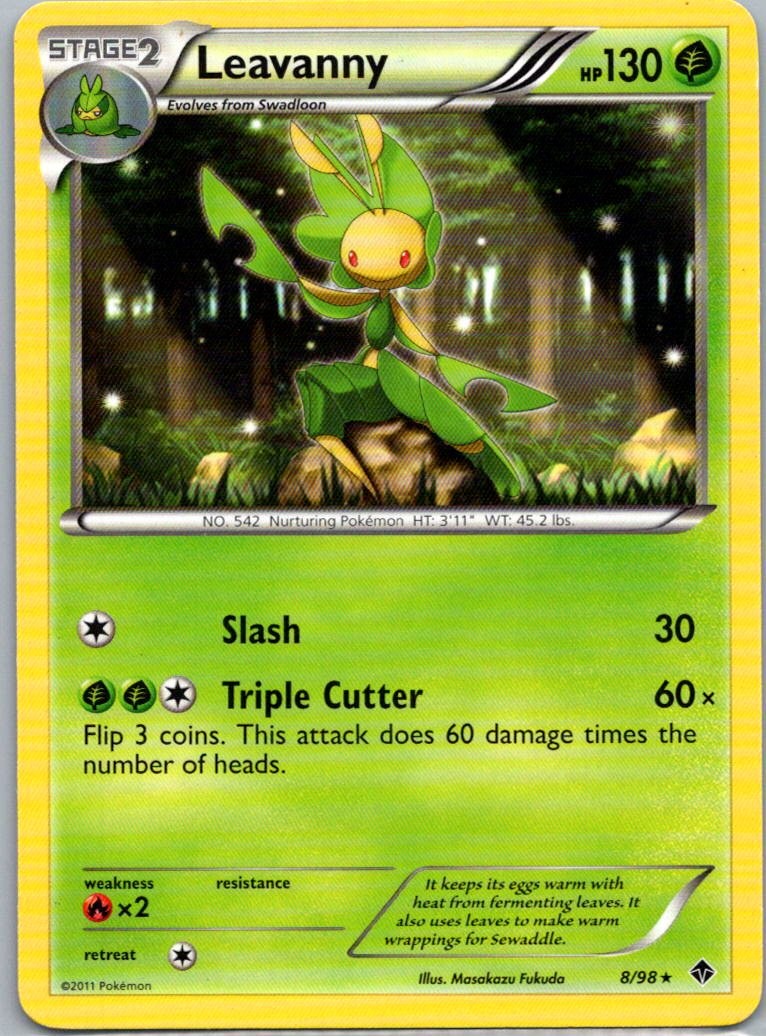 Pokemon TCG Leavanny 8/98 Emerging Powers LP