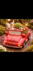 Cute Red Car /planter/ Jewelry License Plate N888 — photo 2