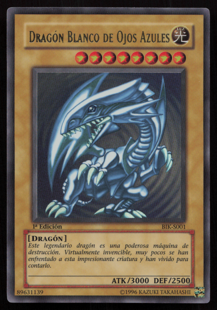 SPANISH Blue-Eyes White Dragon BIK-S001 Ultra Rare 1st Edition