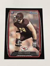 2013 Bowman Football Black #176 - Eric Fisher RC - Kansas City Chiefs