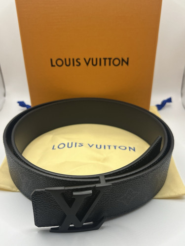 Louis Vuitton Monogram LV Initials Black 100cm Excellent Condition Worn 2 Times