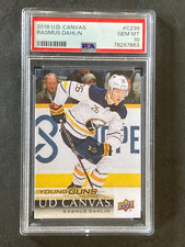 2018-19 Upper Deck Canvas Rasmus Dahlin Young Guns RC Gem MINT PSA 10