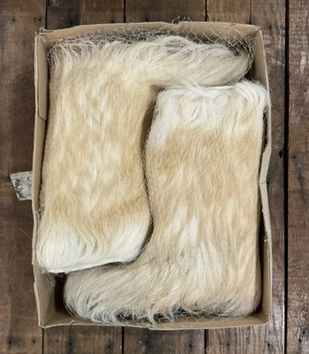 TECNICA Women's Goat Fur Winter Boots Size 42 / Us 10 Or 10.5 Made In Italy EUC