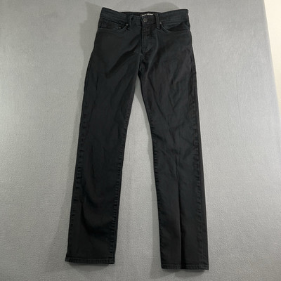 Mavi Jeans Mens 30X34 Black Zach Straight Leg Stretch Denim Casual Pockets