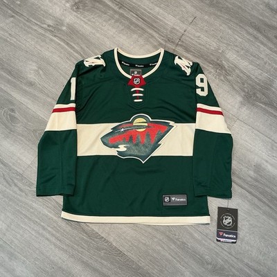 NWT Green Fanatics Minnesota Wild #12 KUNIN Home Youth S/M Jersey