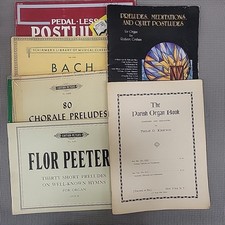 LOT Of 6 Hymn Preludes and Postludes Organ Sheet Music books