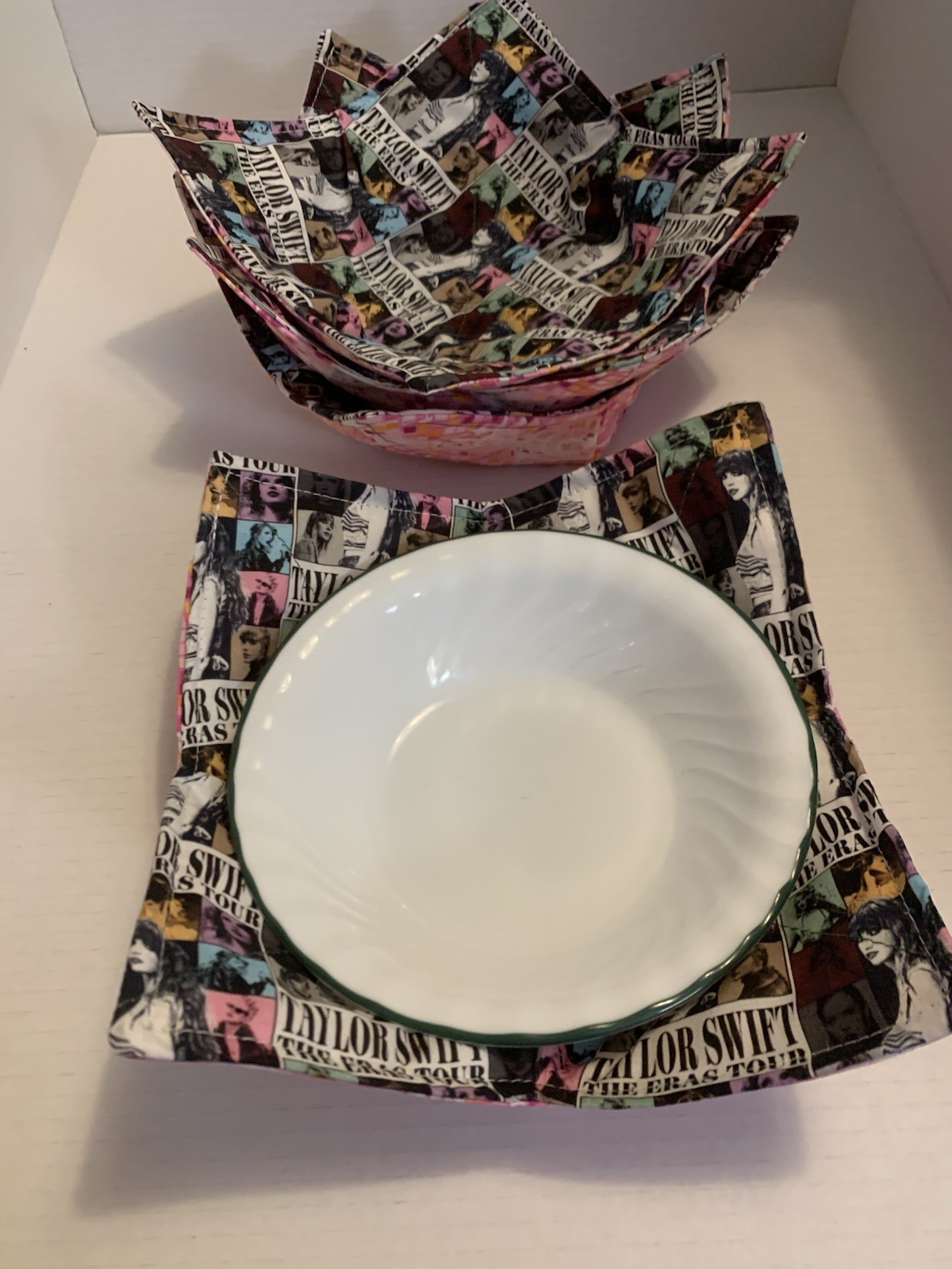 Microwavable Bowl Taylor Swift disco ball Set Of 4  Washable 100% Microwave Safe