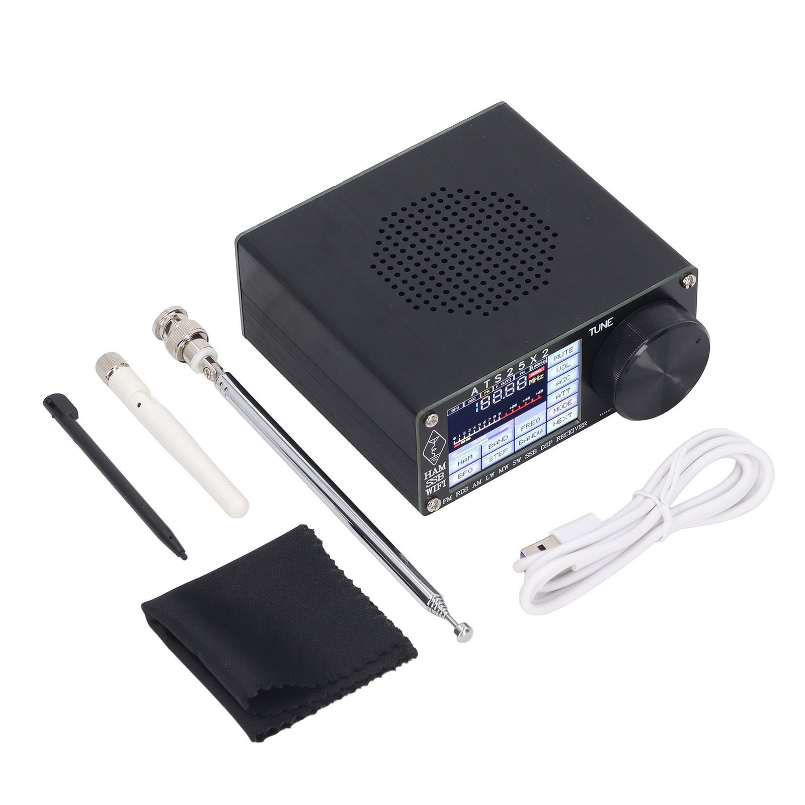 Full Band Radio Receiver DSP Shortwave Multi Modes With Spectrum Scanning
