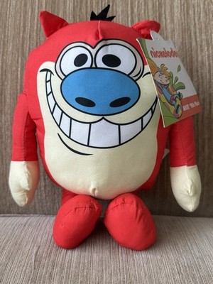 Nickelodeon 90 s Series 2 Ren & Stimpy Plush Red Stuffed Doll Toy 11'' BNWT A&A