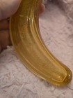 Hand Blown Art Glass Single Banana With Gold Specks. — photo 4
