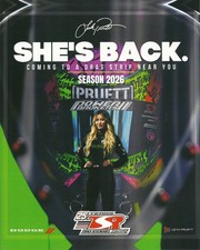 2025 Leah Pruett "She's Back" "Coming To A Drag Strip Near You" 2025 SEMA Card