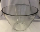 ANCHOR HOCKING Large 10" Diameter Clear Glass 4 QT 4L Mixing Bowl USA #19