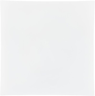 13'' Inch Flat Square Dinner White Plastic Charger Plates 16pcs