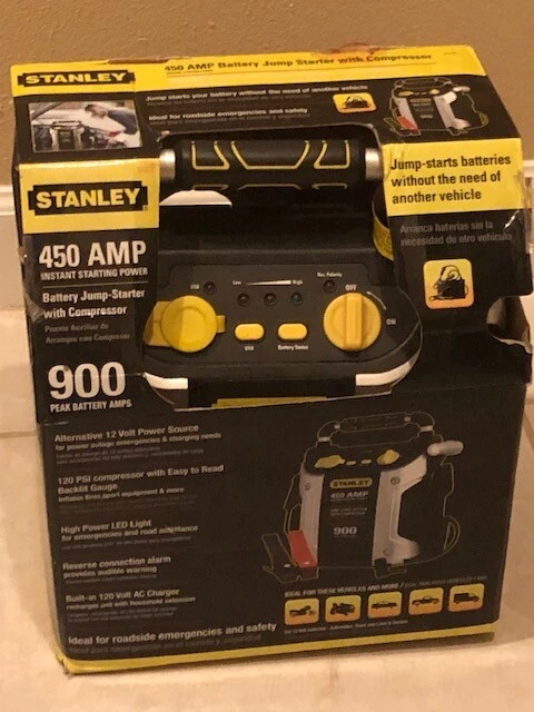 Stanley fatmax 450 amp 900 peak battery amps jump starter online
