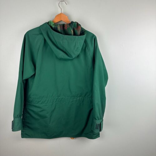 Vintage Eastern Mountain Sports Green Hooded Full Zip Jacket Pockets Lined 70s - Picture 11 of 12